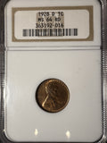 1928-D Lincoln Wheat Cent, MS64RD NGC, (14828)