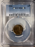 1910 Lincoln Wheat Cent, MS64BN, PCGS. (14878)
