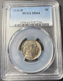 1926-D Buffalo Nickel, MS64, PCGS. (14928). Great Eye Appeal.