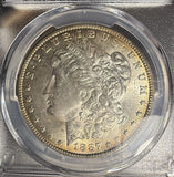 1887-O Morgan Silver Dollar, MS63 PCGS, (14954)