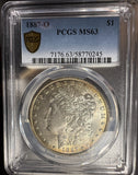 1887-O Morgan Silver Dollar, MS63 PCGS, (14954)
