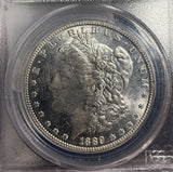 1889-O Morgan Silver Dollar, MS63 PCGS OGH, (14958)