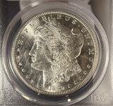 1889-S Morgan Silver Dollar, MS63 PCGS, (14964)