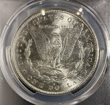 1890-S Morgan Silver Dollar, MS63 PCGS, (14984)