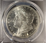 1890-S Morgan Silver Dollar, MS63 PCGS, (14986)