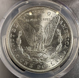1890-S Morgan Silver Dollar, MS63 PCGS, (14986)