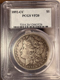1892-S Morgan Silver Dollar, AU50 PCGS, (15046)