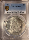 1892-CC Morgan Silver Dollar, MS63 PCGS GS, (15050)