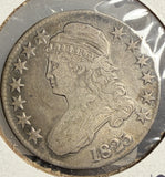 1825 Capped Bust Half Dollar, Circulated, 0-115, (15072)