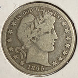 1895-O Barber Half Dollar, Circulated. (15094)