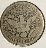1905-S Barber Half Dollar, Circulated, (15106)