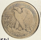 1916-D Walking Liberty Half Dollar, Circulated, (15153)