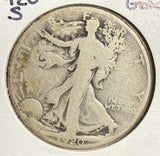 1920-S Walking Liberty Half Dollar, Circulated, (15176)