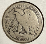 1921-D Walking Liberty Half Dollar, Circulated, (15180)
