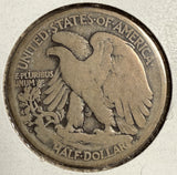 1921-D Walking Liberty Half Dollar, Circulated, (15182)
