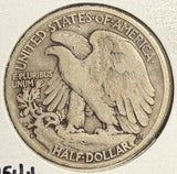 1927-S Walking Liberty Half Dollar, Circulated, (15188)