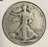 1928-S Walking Liberty Half Dollar, Circulated, (15190)