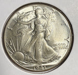 1941 Walking Liberty Half Dollar, MS63+, (15194)