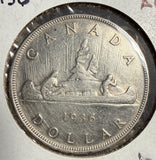 1936 Canadian Silver Dollar, AU (15202)
