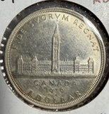 1939 Canadian Silver Dollar, AU (15218)