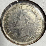 1939 Canadian Silver Dollar, AU (15218)
