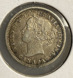 1858 Canadian 10ct AU (15224)