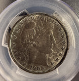 1909 Barber Half Dollar, MS63+ PCGS (15251)