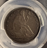 1858-O Seated Liberty Half Dollar, XF45 PCGS (15253)
