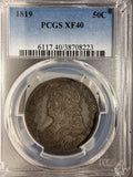 1819 Capped Bust Half Dollar, XF40 PCGS (15255)