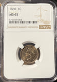 1860 Indian Head Cent, MS65 NGC, (15274)