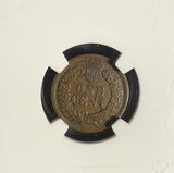 1864-L Indian Head Cent, AU55 NGC, (15300)