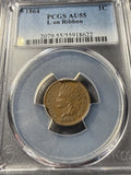 1864-L Indian Head Cent, AU55 PCGS, (15302)