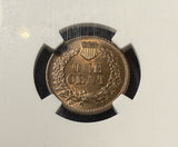 1868 Indian Head Cent, MS64RB NGC, (15304)