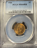1904 Indian Head Cent, MS64RB PCGS. (15346)