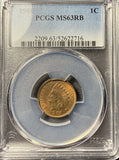 1901 Indian Head Cent, MS63RB PCGS. (15350)