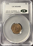 1895 Indian Head Cent, MS64RB CACG, (15354)