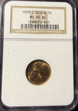 1909 Lincoln Wheat Cent, MS65RD NGC, (15370)