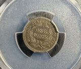 1844 Seated Liberty Dime, XF Det, PCGS, (15398) Key Date