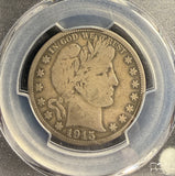 1915 Barber Half Dollar, VG08 PCGS (15457)
