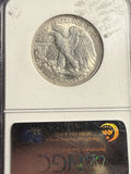 1929-S Walking Liberty Half Dollar, AU58 NGC (15463)
