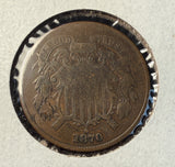 1870 2ct PC, VG. (15503)