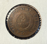 1870 2ct PC, VG. (15503)