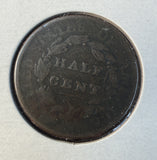 1809 Classic Head Half Cent, Circ, (15507)