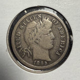 1895-S Barber Dime, Fine, (15641)