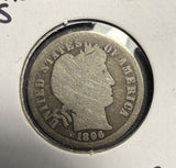 1896-S Barber Dime, Circulated, (15647)