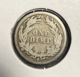 1896-S Barber Dime, Circulated, (15647)