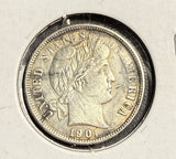 1901 Barber Dime, Circ., (15659)