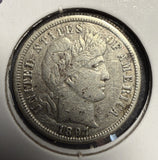 1897-S Barber Dime, AU Details, (15667)