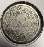 1897-S Barber Dime, AU Details, (15667)