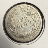 1902-O Barber Dime, Circulated, (15669)
